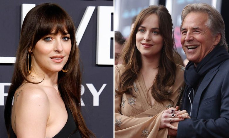 Dakota Johnson reveals that father Don Johnson cut her off after college rejection
