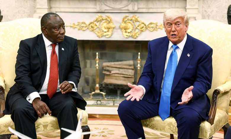 Donald Trump and Cyril Ramaphosa