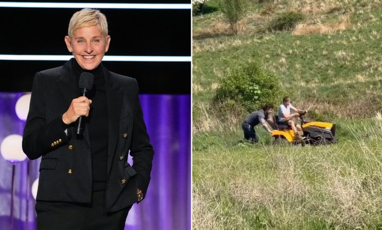 Ellen DeGeneres needs help mowing lawn of home in UK countryside