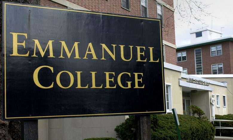 Emmanuel College sign on campus