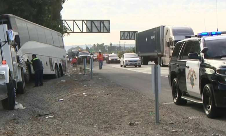 Scene from fatal bus crash