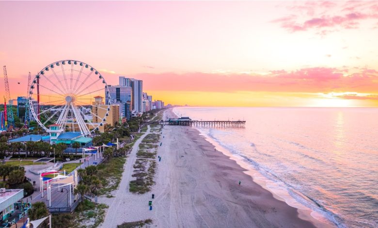 Myrtle Beach during sunset