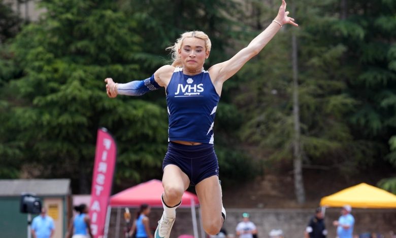 California track meet sees arrest, plane banner against trans athlete