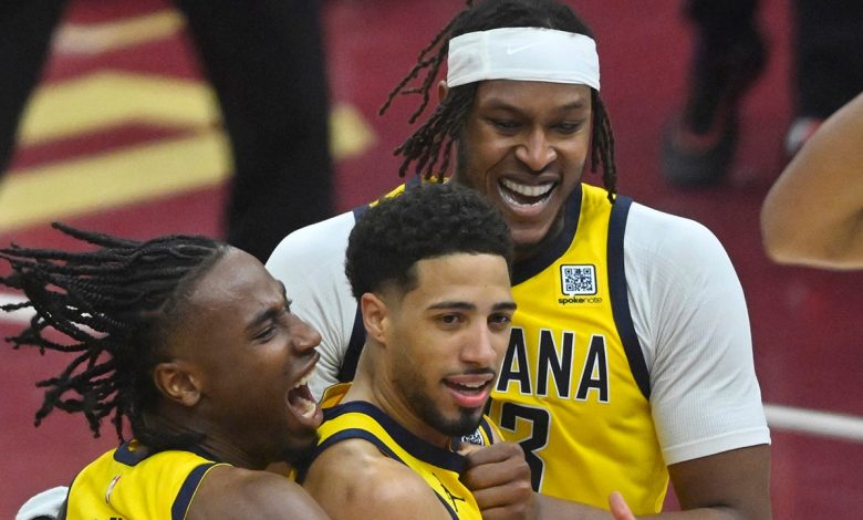 Pacers' Haliburton makes wild 3 to complete comeback, take 2-0 lead over Cavs
