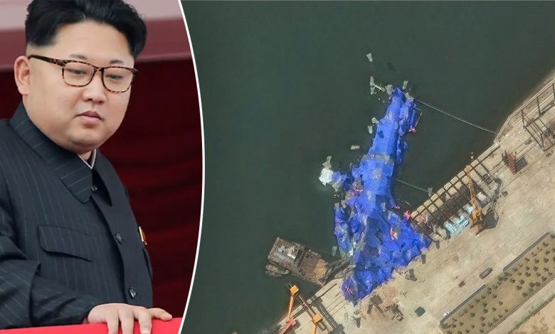 Satellite images reveal North Korea's naval destroyer damaged in failed launch