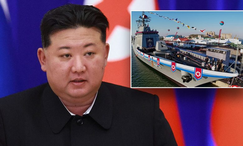 North Korea’s new destroyer damaged in failed launch, drawing Kim Jong Un’s ire