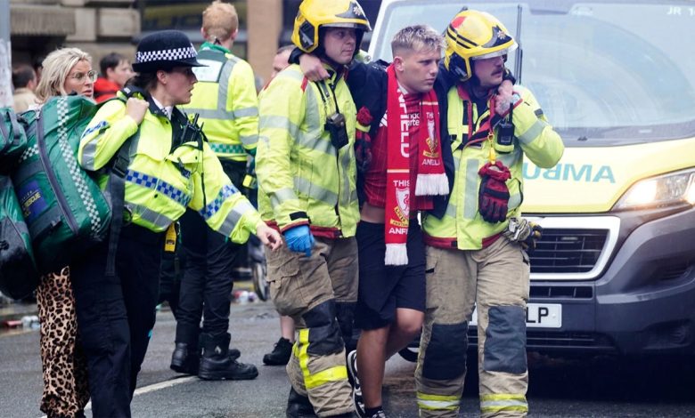 Minivan plows into Liverpool soccer celebration crowd, 53-year-old man detained