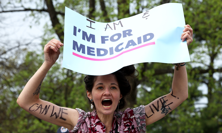 medicaid protester