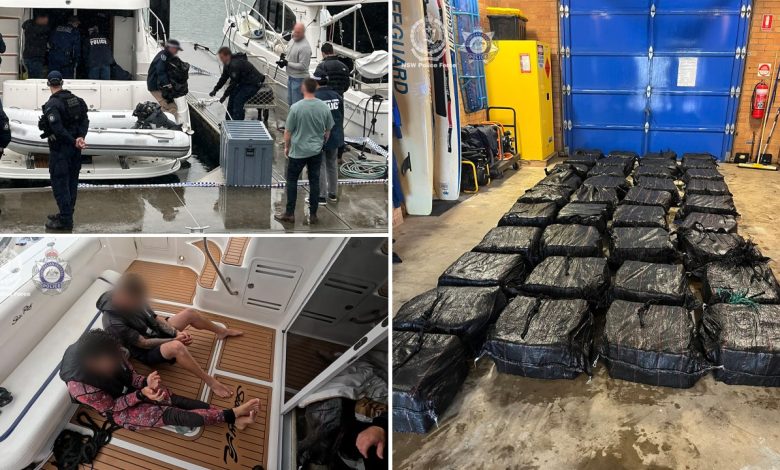 5 men arrested in massive cocaine bust off coast of Australia