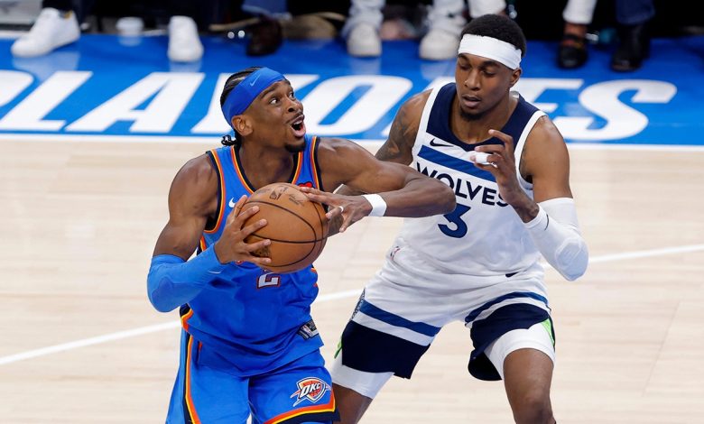 Timberwolves' McDaniels shoves NBA MVP Gilgeous-Alexander as Thunder win Game 2