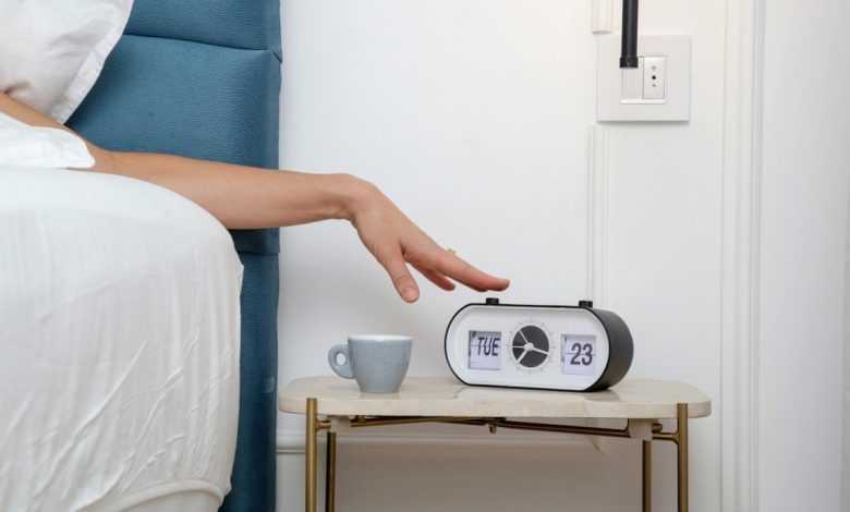 Snooze button alarm clock