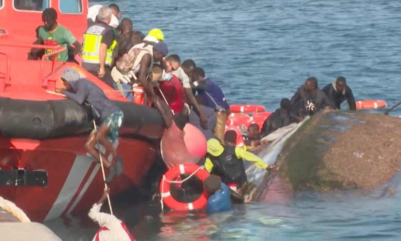 Seven migrants die as boat capsizes near Canary Islands during rescue attempt