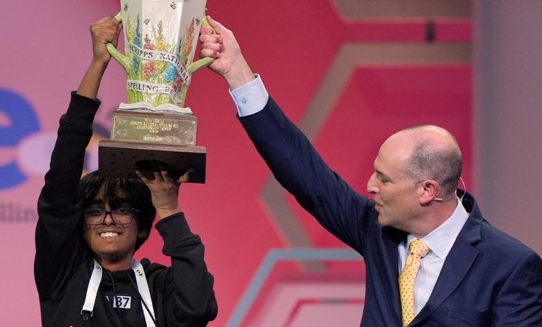 Faizan Zaki wins the 2025 Scripps National Spelling Bee