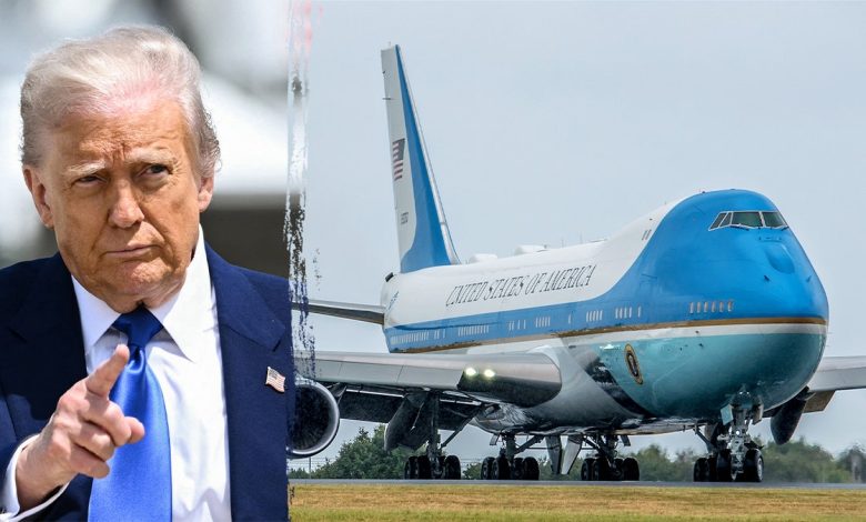 Trump/Air Force One split
