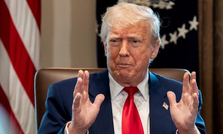 President Trump making a hand gesture