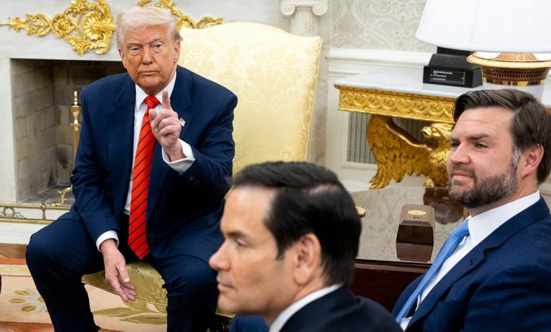 Trump, Vance and Rubio in the Oval