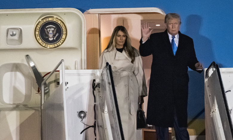 Trump and Melania Trump