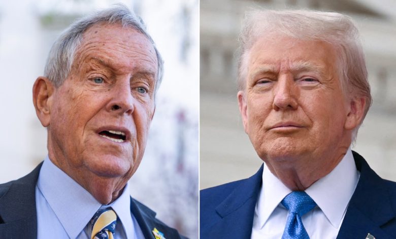 Left: Rep. Joe Wilson; Right: President Donald Trump: