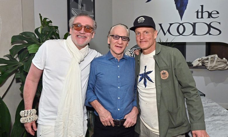 Thomas Schoos, Bill Maher, and Woody Harrelson