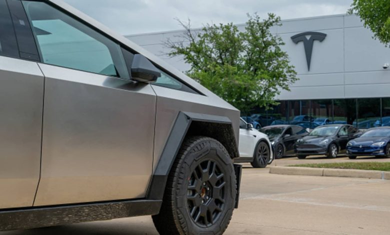 Tesla stock falls after report EV maker is halting production in Texas