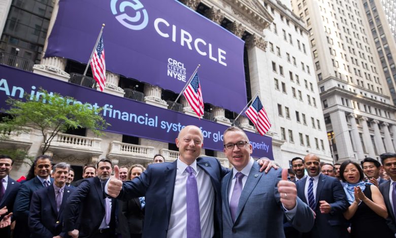 Shares of Coinbase, Circle surge after stablecoin bill passes Senate