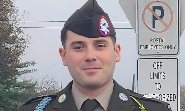 Aaron Cox in dress uniform