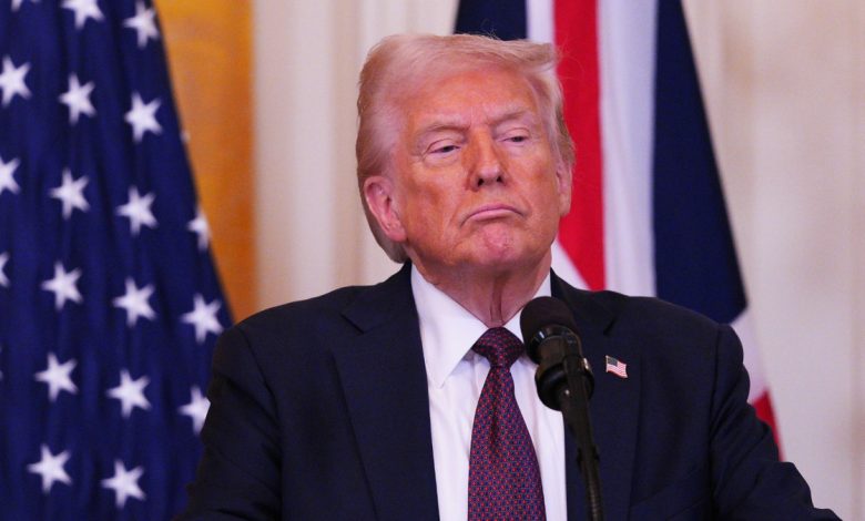 Donald Trump at podium