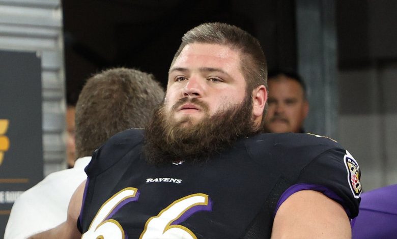 Ravens' Ben Cleveland's wife denies adultery claims in divorce filing