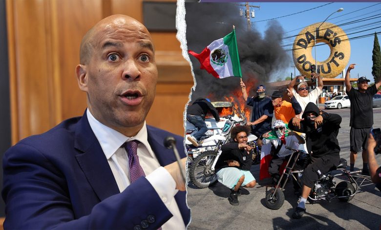 Cory Booker/LA rioters