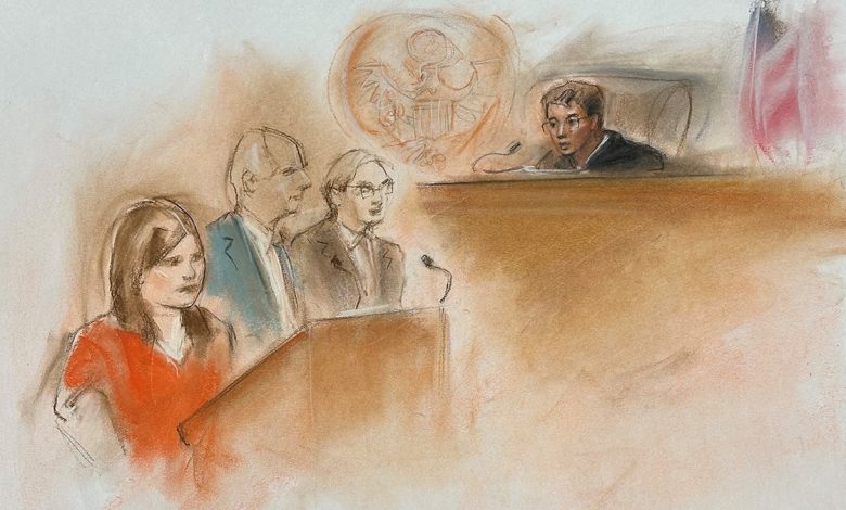 A sketch of Chenqxan Han in federal court