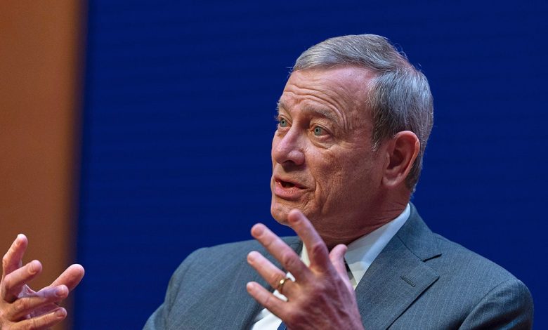 Chief Justice John Roberts speaking