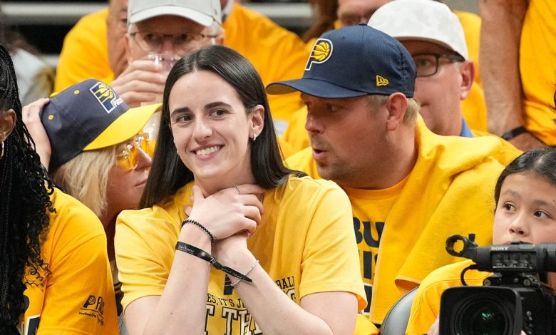 Caitlin Clark mimics choke sign as Pacers take 2-1 NBA Finals lead