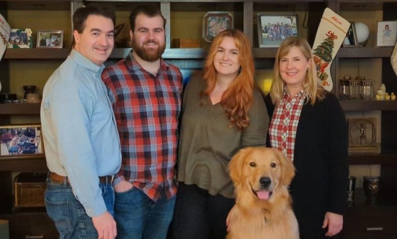 Hortman family photo with gilbert