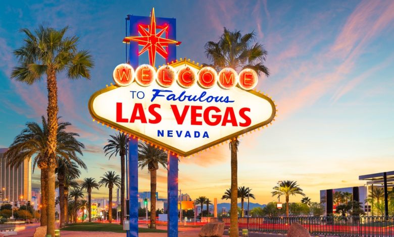 Las Vegas image with sign