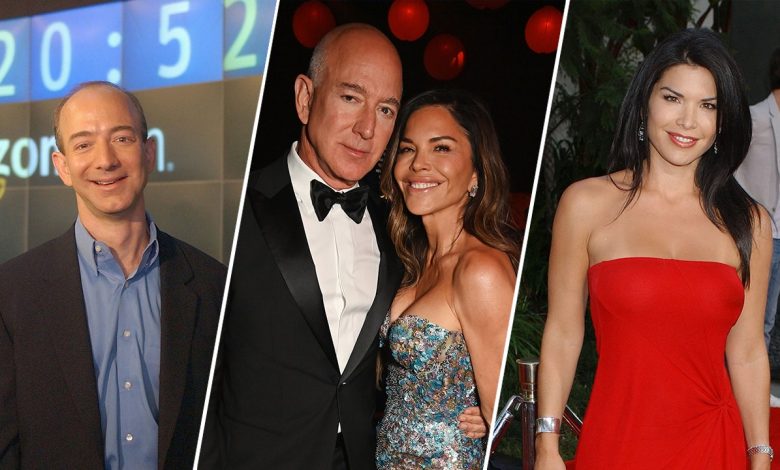 Jeff Bezos and Lauren Sánchez's transformation from 1990s to present day