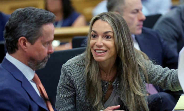 Karen Read in court during her retrial facing murder charges in connection to the death of John O’Keefe.