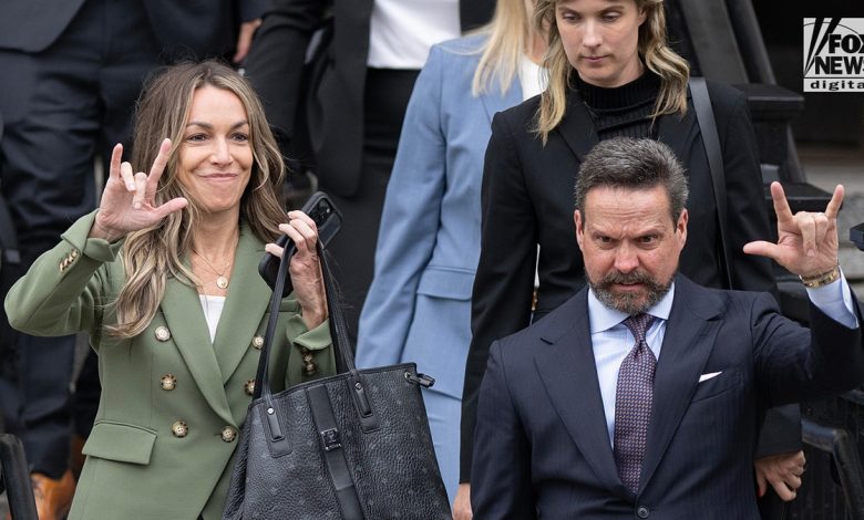 Karen Read exits court.