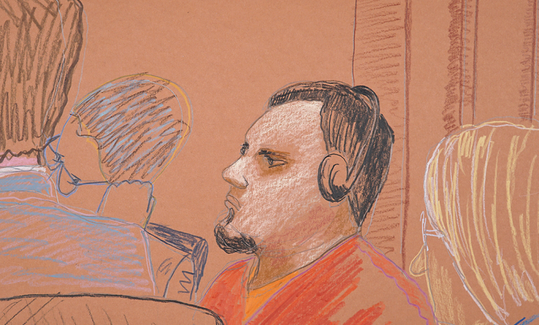 Abrego Garcia in courtroom sketch
