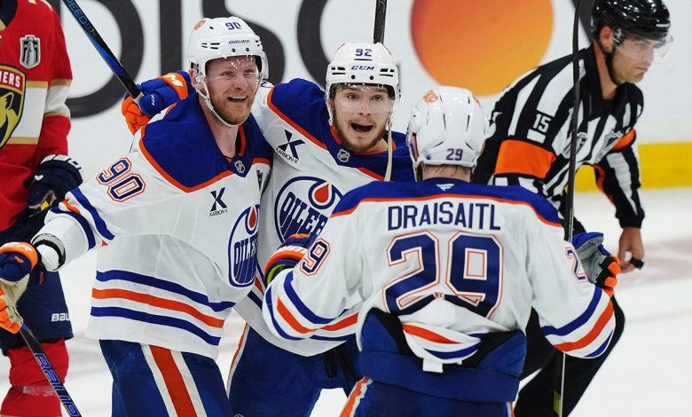 Edmonton battles back from 3 goals down in front of Taylor Swift, Travis Kelce