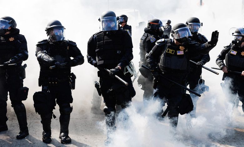 California Highway Patrol during the anti-ICE protests in Los Angeles