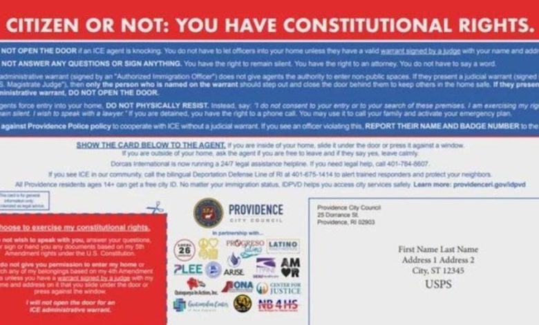 A "Know your Rights" mailer