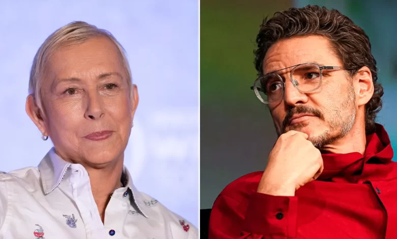 Pedro Pascal faces criticism from Martina Navratilova