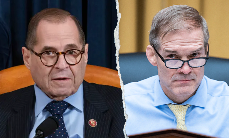 Rep. Jerry Nadler, D-N.Y., left, sent a letter to Rep. Jim Jordan, R-Ohio, urging him to condemn DHS.