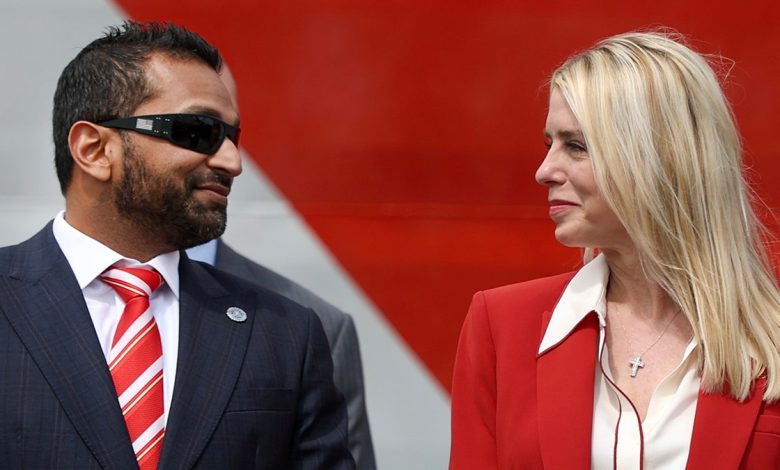 FBI Director Kash Patel and Attorney General Pam Bondi