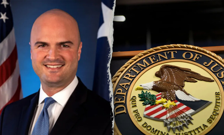 Aaron Reitz, a top official in President Donald Trump’s Department of Justice, has resigned his post in the administration to run for attorney general of Texas, entering what he is calling a