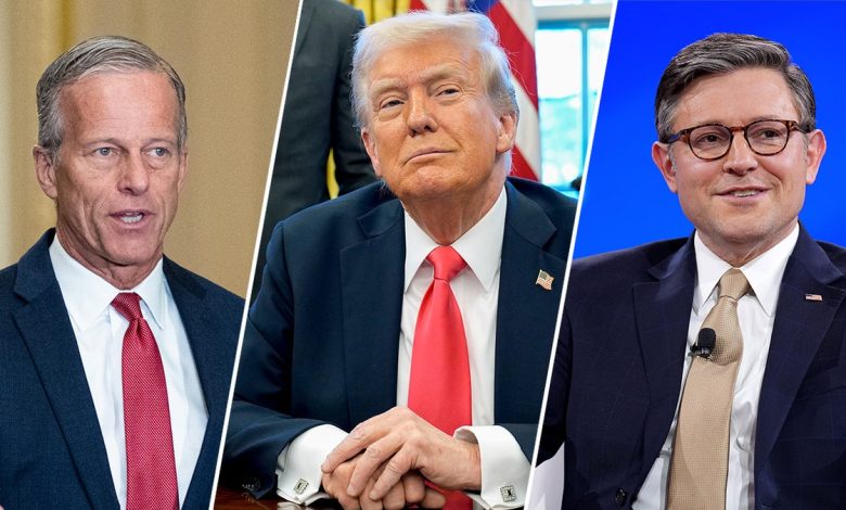 John Thune, Donald Trump, Mike Johnson