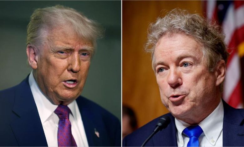 Split of Trump and Rand Paul