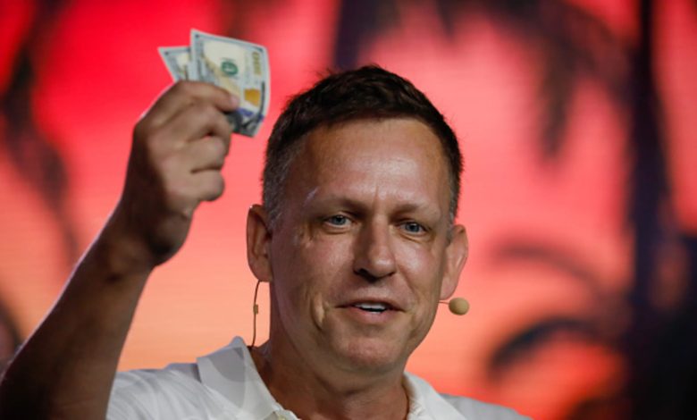 Peter Thiel just bought a big stake in Tom Lee's ether company and the shares are surging