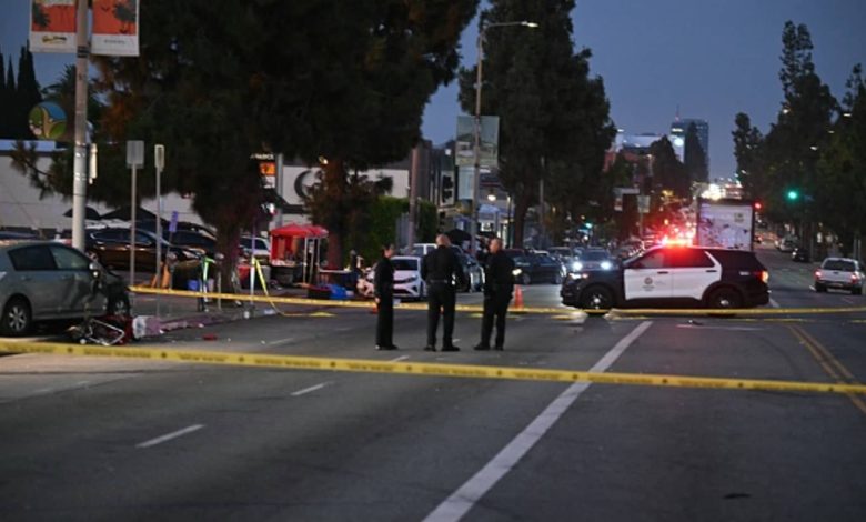 At least 30 hurt after car hits crowd outside Los Angeles club, fire department says