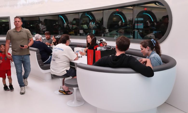 Photos show opening of Musk's California drive-in